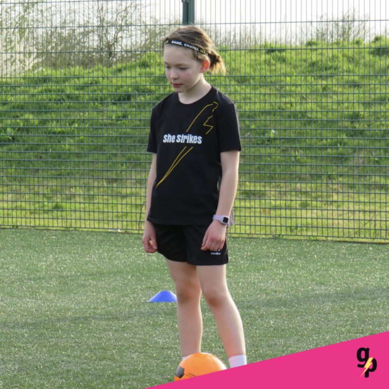 Elite girls football session in Rugby
