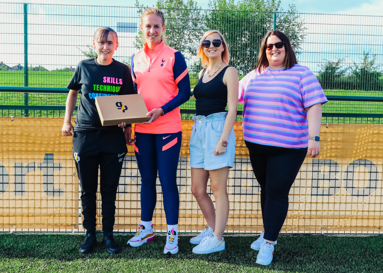 WSL player visits Goal Power players | Goal Power Coaching